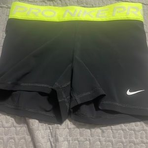 nike pro black and neon